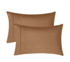 Vintage Washed Cotton Sheet Set with Matching Pillowcases - Rust