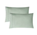 Vintage Washed Cotton Sheet Set with Matching Pillowcases - Sage