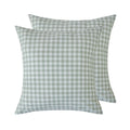Yarn-Dyed Vintage Washed Cotton European Pillowcases - Sage