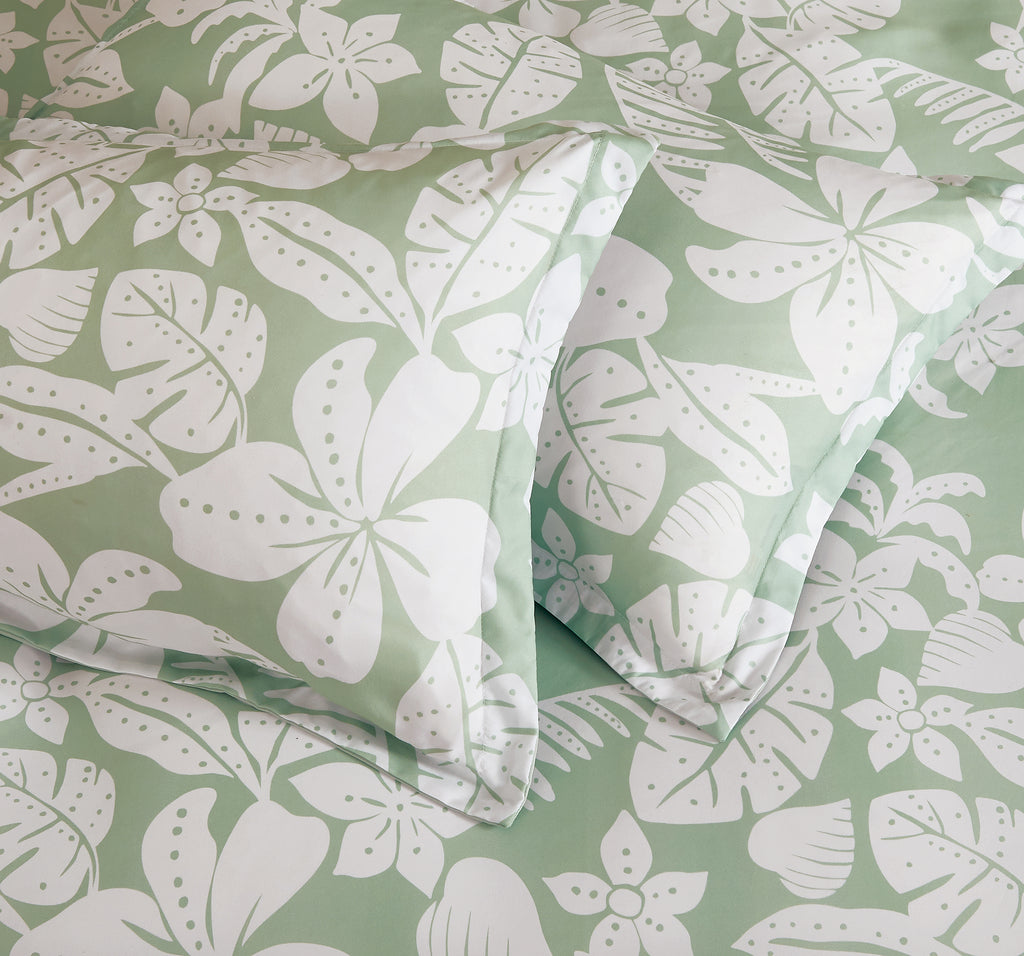 Printed Microfibre Quilt Cover Set - Sandy