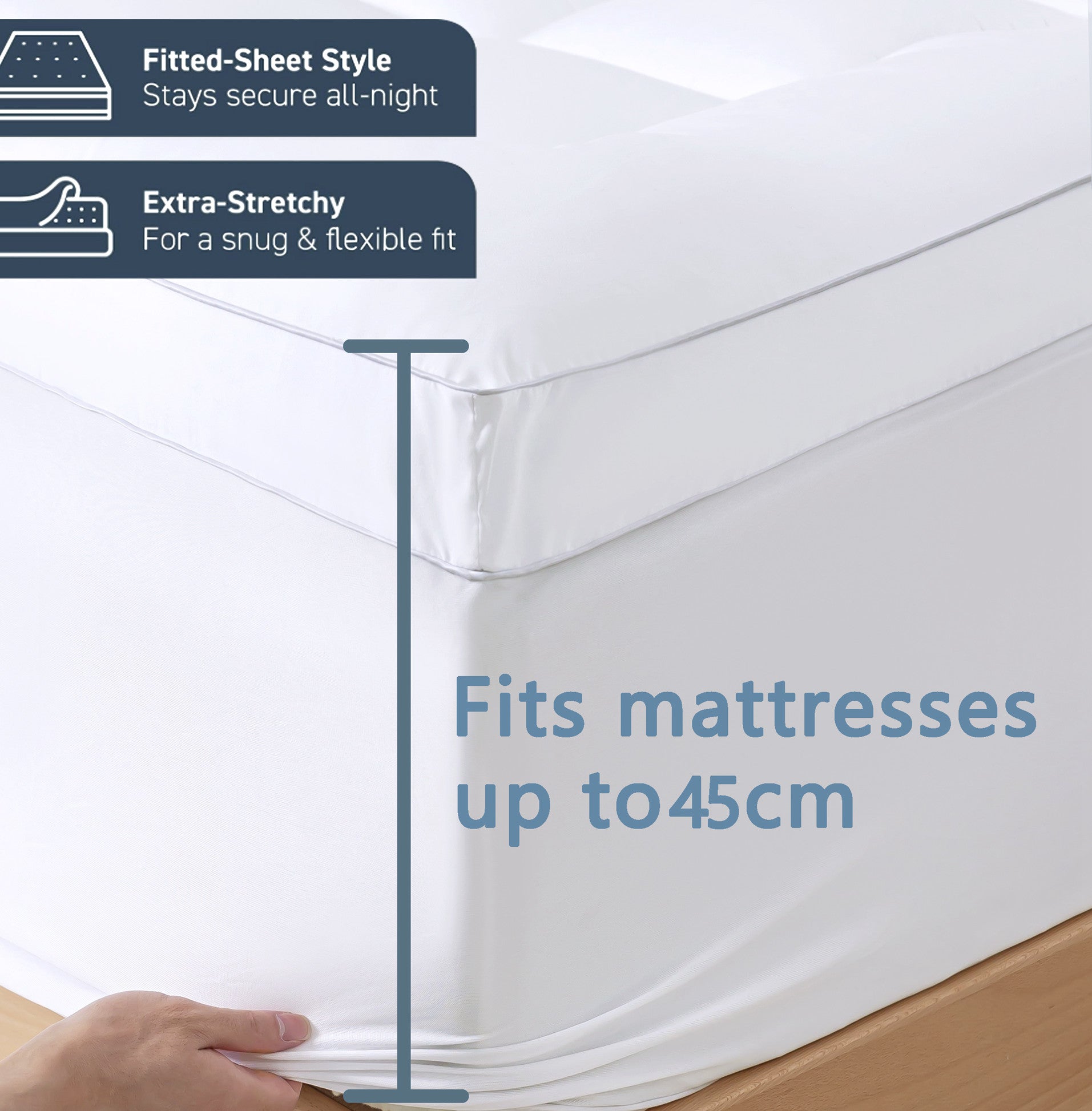 Luxurious Extra Thick 1000GSM Mattress Topper