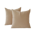 Velvet Cushion Covers - Twin-Pack - Beige