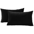 Velvet Cushion Covers - Twin-Pack - Black