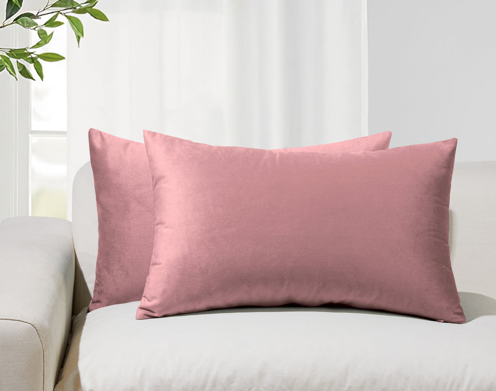 Velvet Cushion Covers - Twin-Pack - Blush