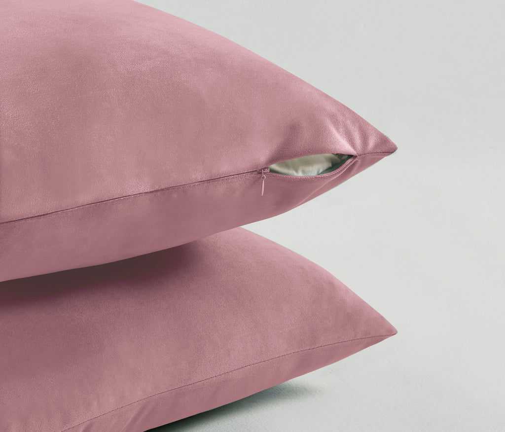 Velvet Cushion Covers - Twin-Pack - Blush