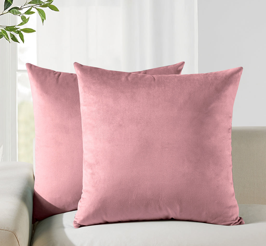 Velvet Cushion Covers - Twin-Pack - Blush