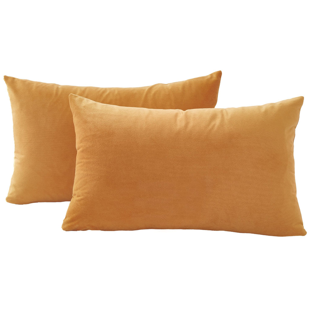 Velvet Cushion Covers - Twin-Pack - Ginger