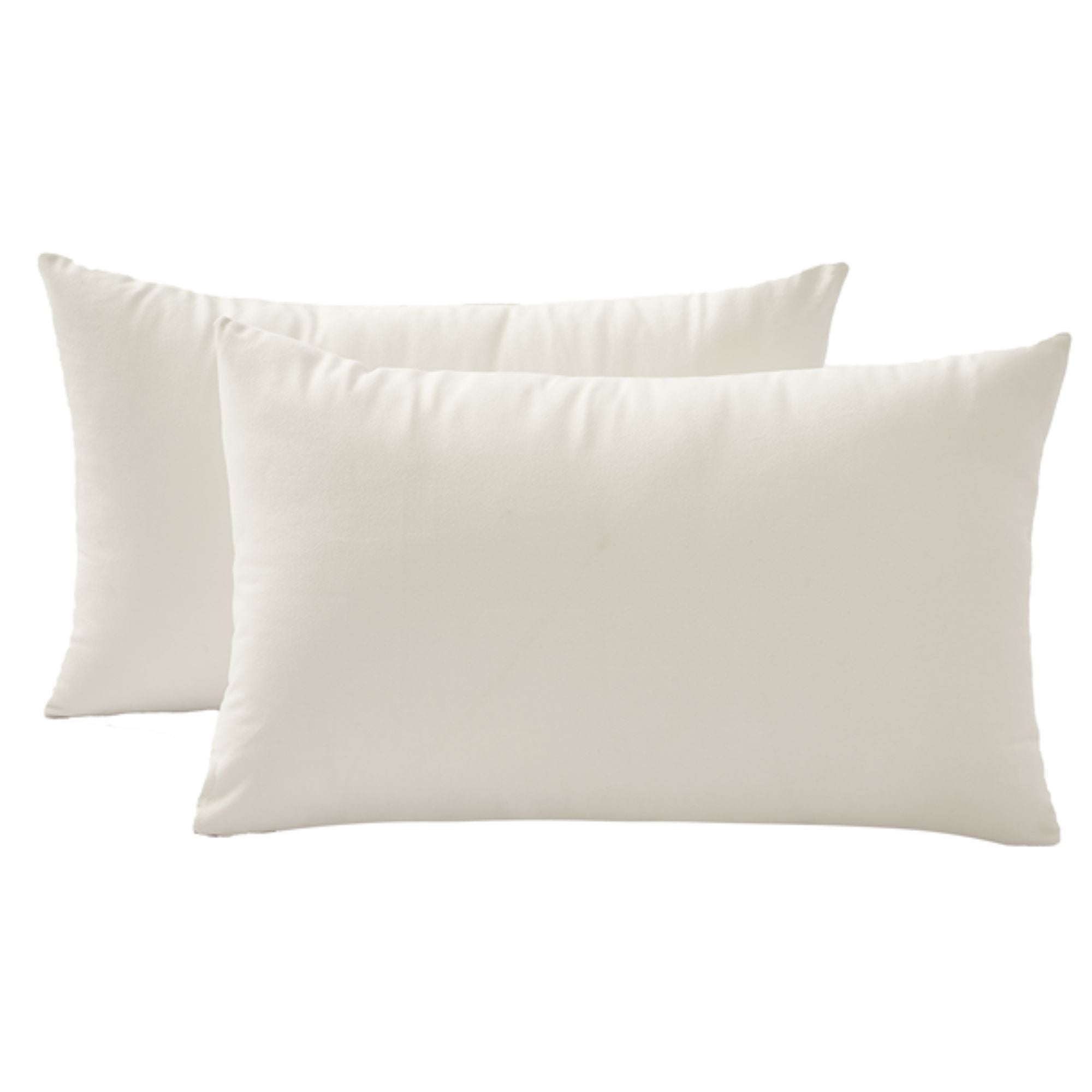 Velvet Cushion Covers - Twin-Pack - Ivory