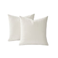 Velvet European Pillowcases - Twin-Pack - Ivory - 65*65cm