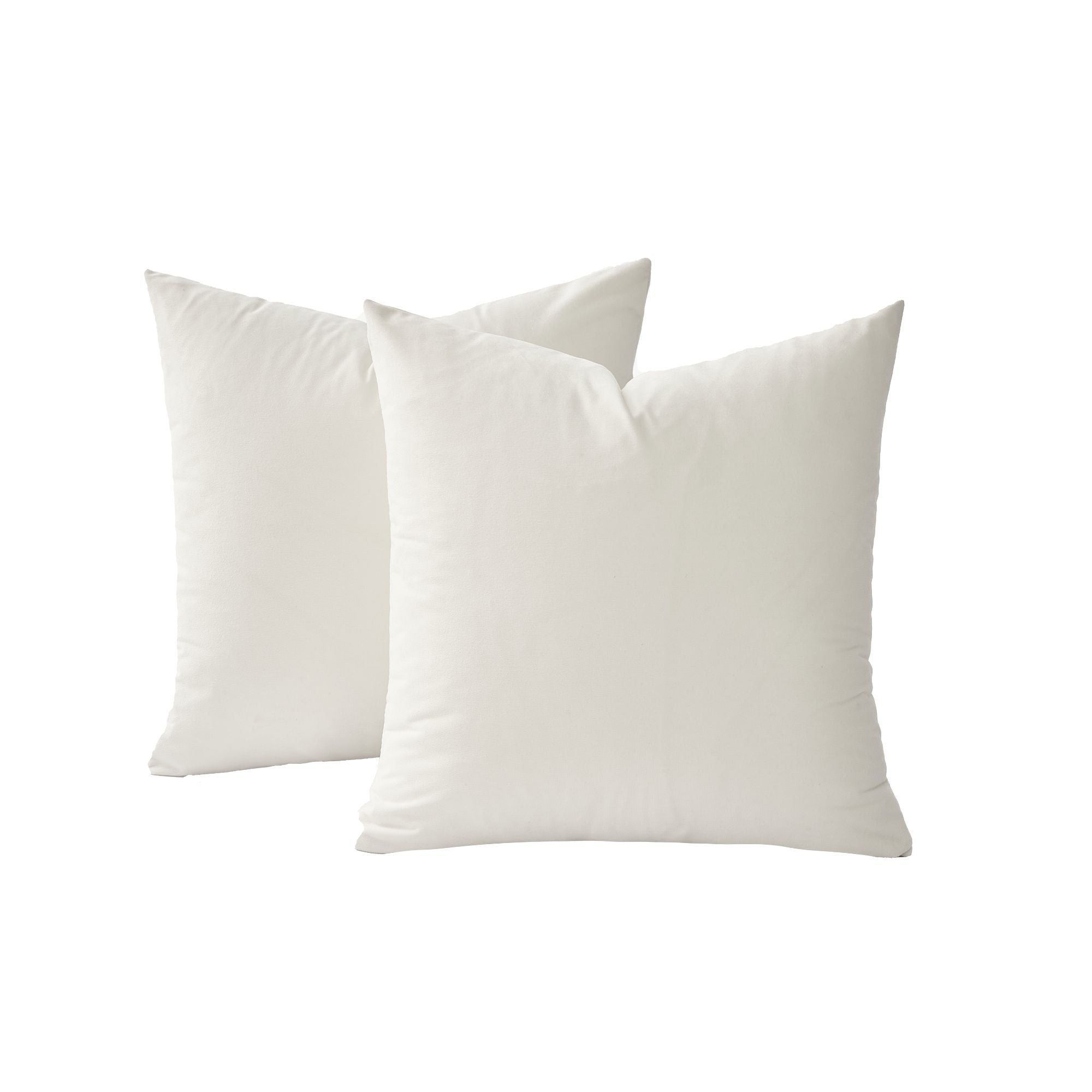Velvet Cushion Covers - Twin-Pack - Ivory