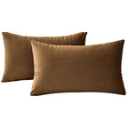 Velvet Cushion Covers - Twin-Pack - Ochre