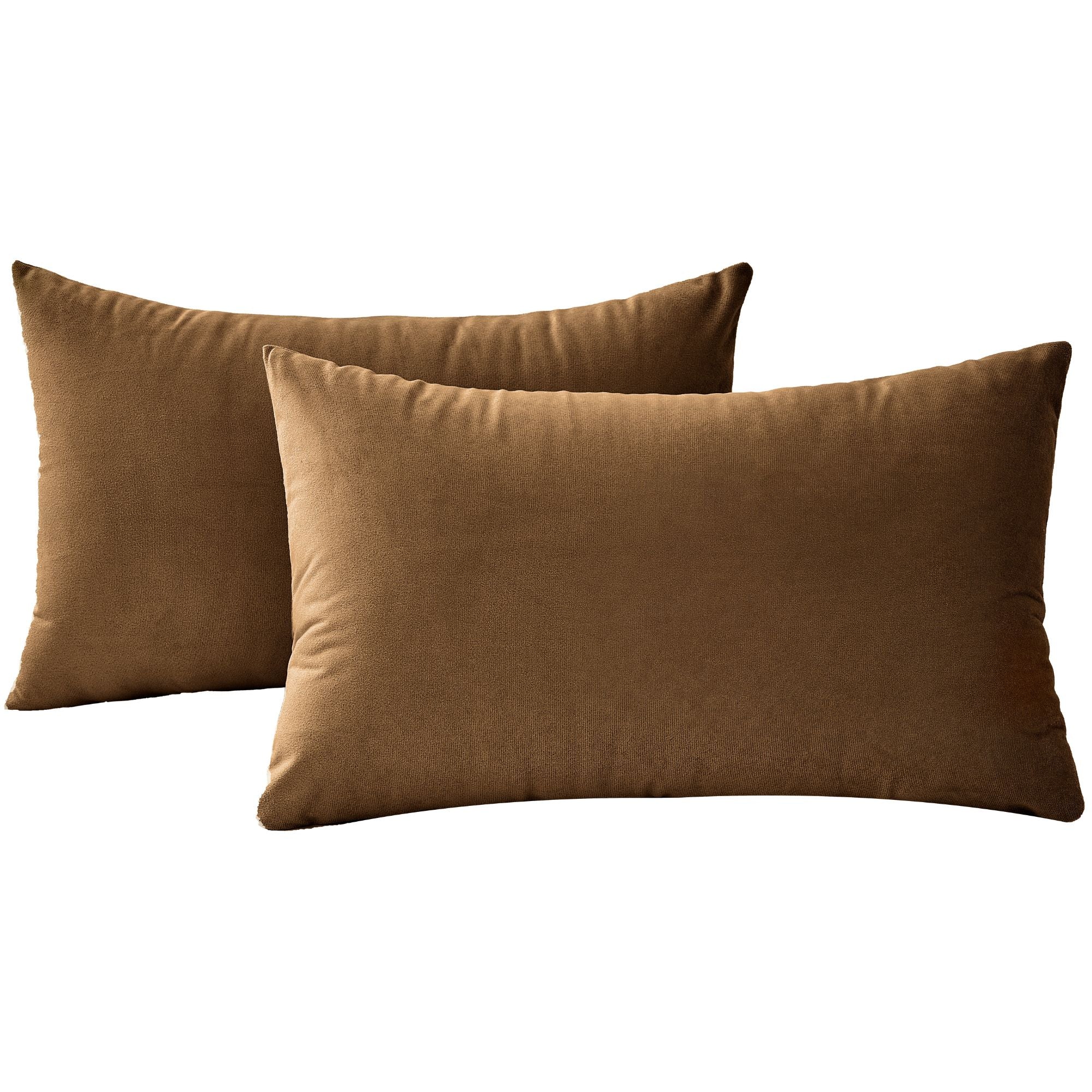 Velvet Cushion Covers - Twin-Pack - Ochre
