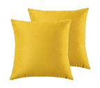 Velvet Cushion Covers - Twin-Pack - Yellow