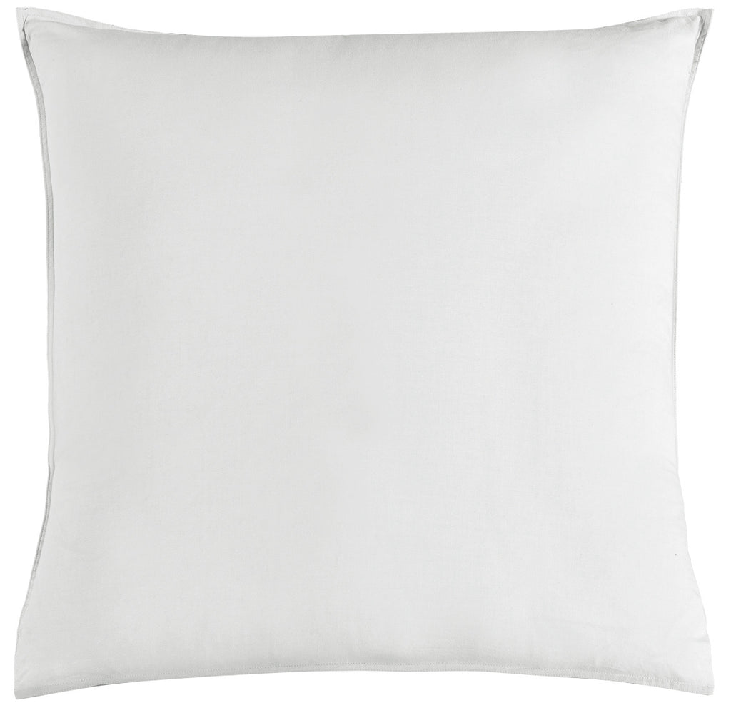 Vintage Washed Cotton European Pillowcases - White