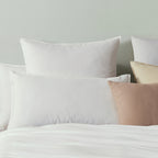 Vintage Washed Cotton Standard Pillowcases - Twin-Pack - White