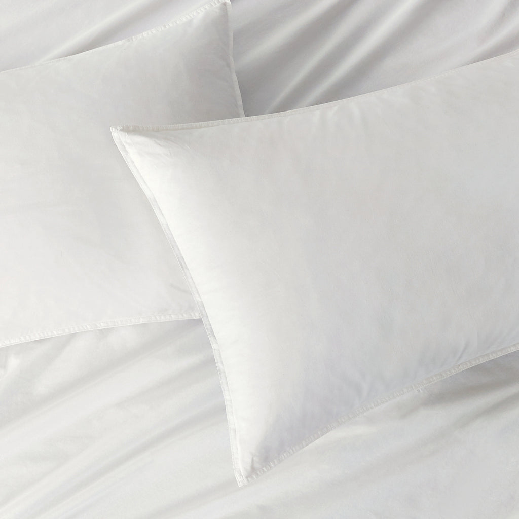 Vintage Washed Cotton Standard Pillowcases - Twin-Pack - White