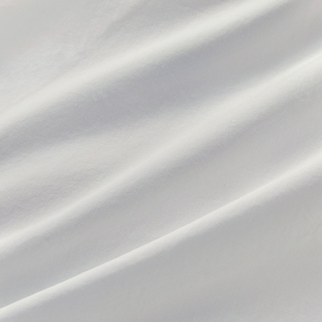 Vintage Washed Cotton European Pillowcases - White