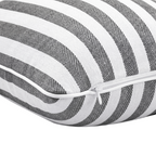 2-Pack Yarn-Dyed Linen-Cotton Cushion Covers - Black - 30x50cm