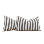 2-Pack Yarn-Dyed Linen-Cotton Cushion Covers - Cocoa - 30x50cm