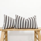 2-Pack Yarn-Dyed Linen-Cotton Cushion Covers - Cocoa - 30x50cm
