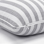 2-Pack Yarn-Dyed Linen-Cotton Cushion Covers - Grey - 30x50cm