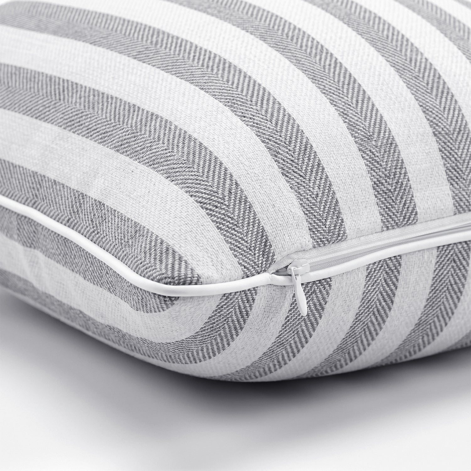 2-Pack Yarn-Dyed Linen-Cotton Cushion Covers - Grey - 30x50cm