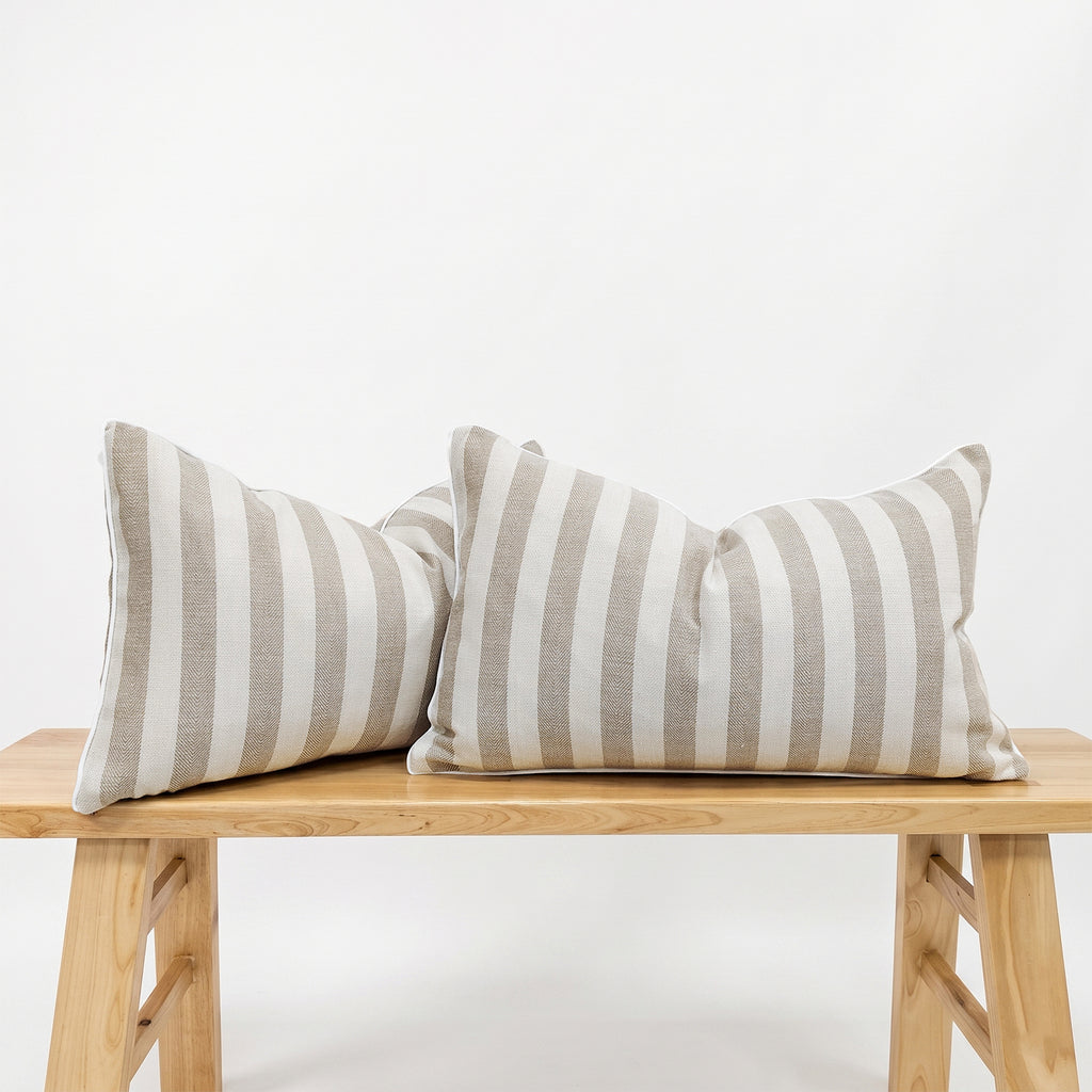 2-Pack Yarn-Dyed Linen-Cotton Cushion Covers - Natural - 30x50cm