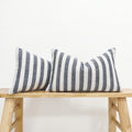 2-Pack Yarn-Dyed Linen-Cotton Cushion Covers - Navy - 30x50cm