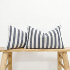 2-Pack Yarn-Dyed Linen-Cotton Cushion Covers - Navy - 30x50cm