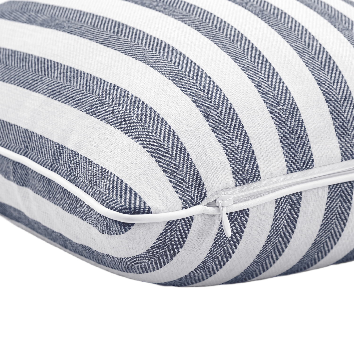 2-Pack Yarn-Dyed Linen-Cotton Cushion Covers - Navy - 30x50cm