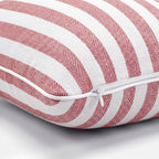 2-Pack Yarn-Dyed Linen-Cotton Cushion Covers - Red - 30x50cm