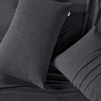 100% Jersey Cotton Standard Pillowcases - Twin-Pack - Black Marble