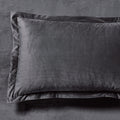 Corduroy Velvet Standard Pillowcase - Twin-Pack - Charcoal
