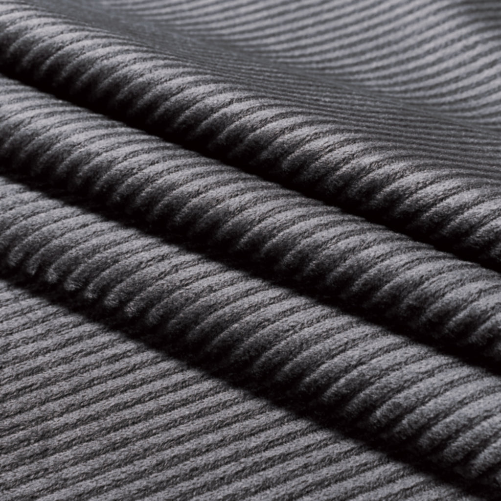 Corduroy Velvet Standard Pillowcase - Twin-Pack - Charcoal
