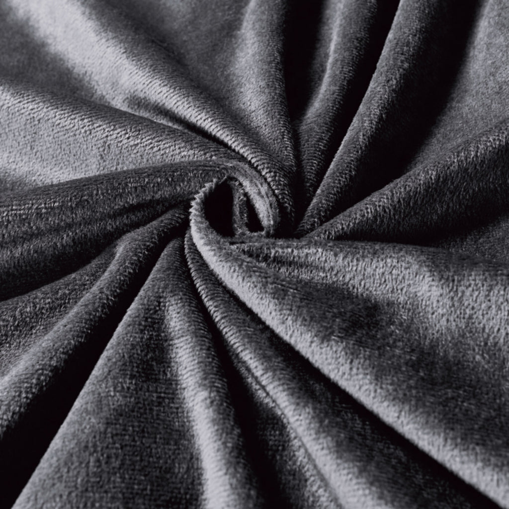 Corduroy Velvet Standard Pillowcase - Twin-Pack - Charcoal