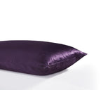 100% Mulberry Silk Pillowcase - Twin-Pack - Dark Purple