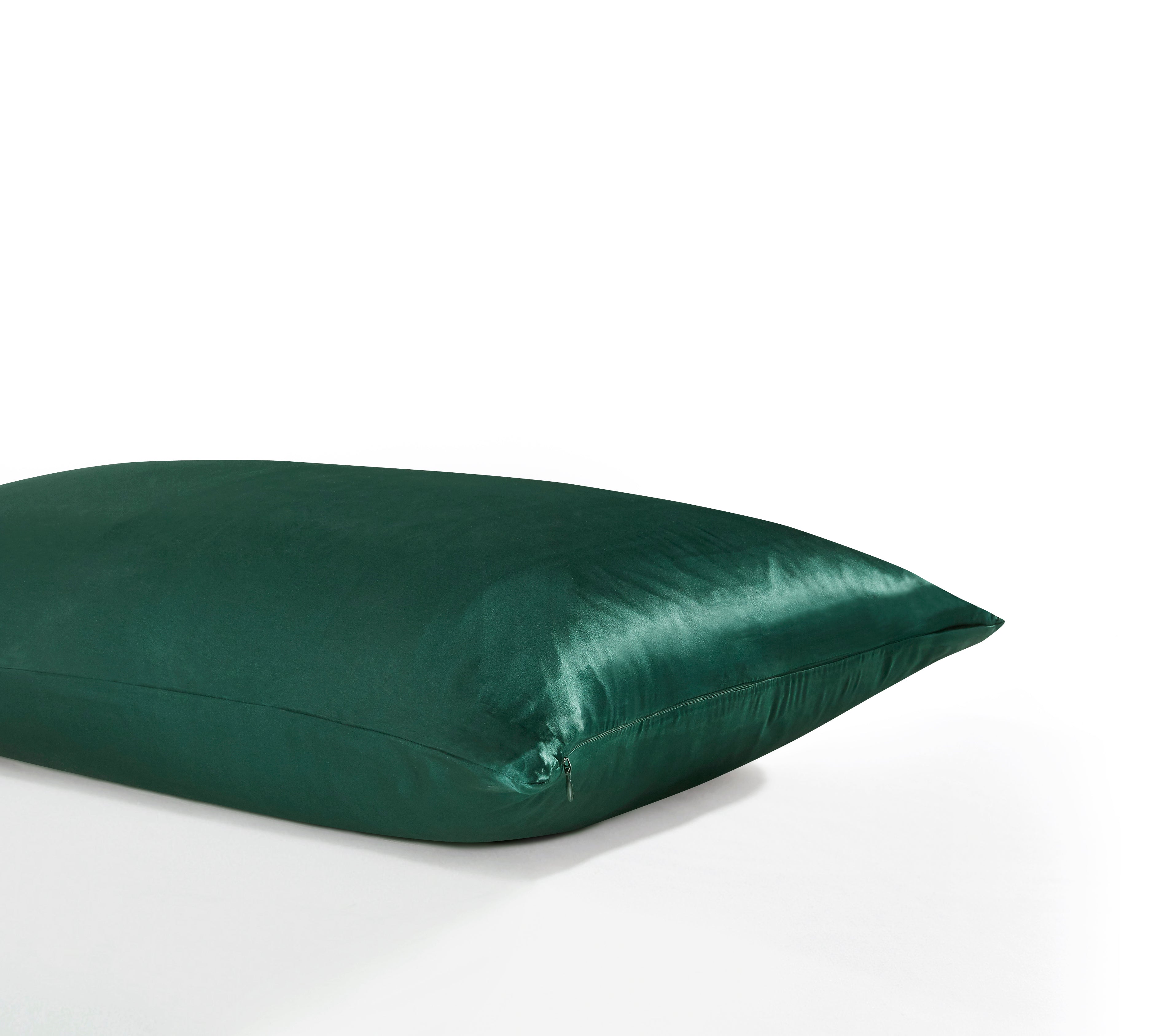 100% Mulberry Silk Pillowcase - Twin-Pack - Emerald Green