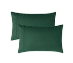 Vintage Washed Cotton Fitted Sheet Combo Set - Forest Green