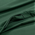 Vintage Washed Cotton Quilt Cover Set - Forest Green