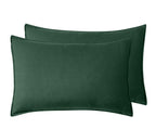 Vintage Washed Cotton Quilt Cover Set - Forest Green
