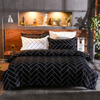 Printed Microfibre Quilt Cover Set - Glen
