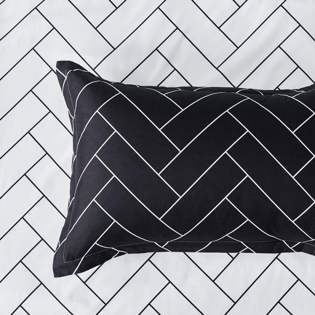 Printed Microfibre Quilt Cover Set - Glen