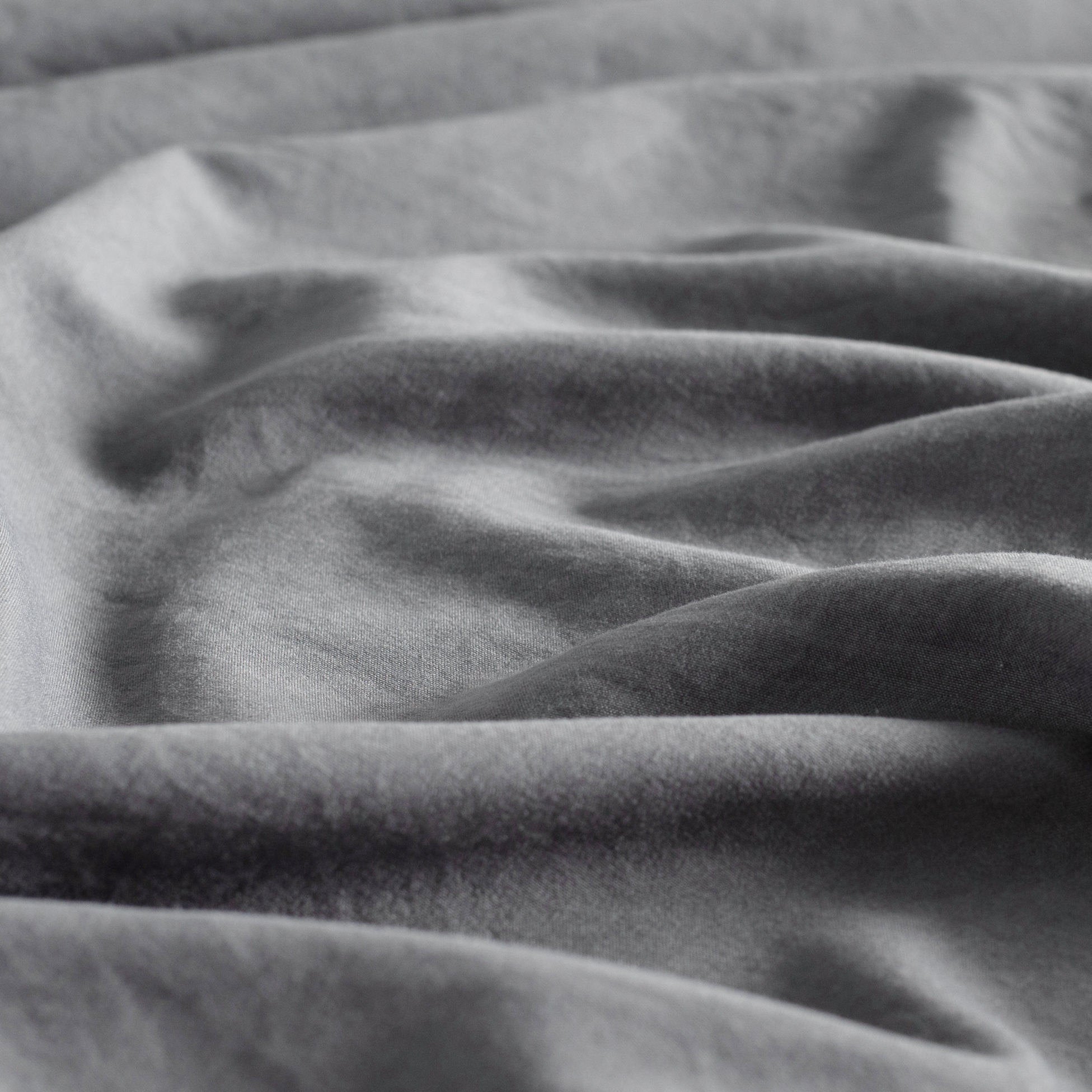 Vintage Washed Microfibre Standard Pillowcases - Twin-Pack - Grey
