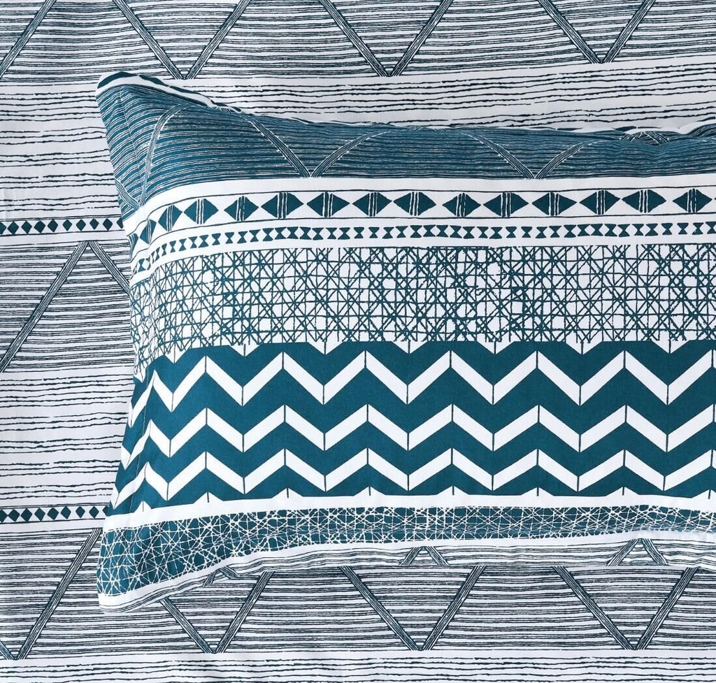 Printed Microfibre Quilt Cover Set - Jasper