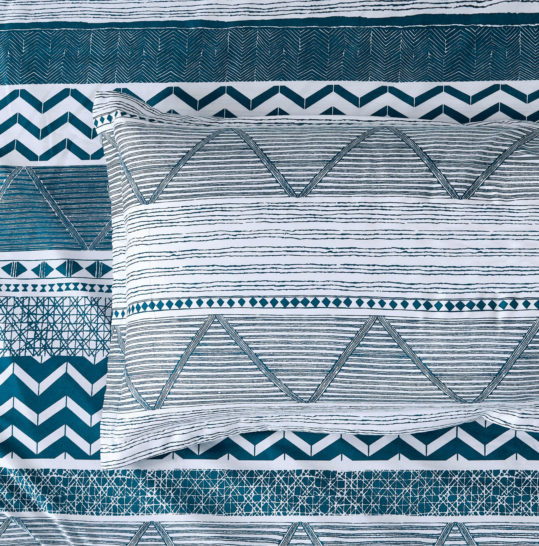 Printed Microfibre Quilt Cover Set - Jasper