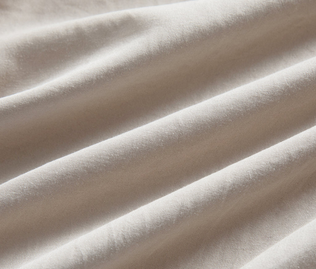 100% Vintage Washed Microfibre Fitted Sheet with Matching Pillowcases - Linen