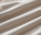 100% Vintage Washed Microfibre Fitted Sheet with Matching Pillowcases - Linen