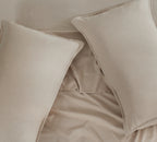 Vintage Washed Microfibre Quilt Cover Set - Linen