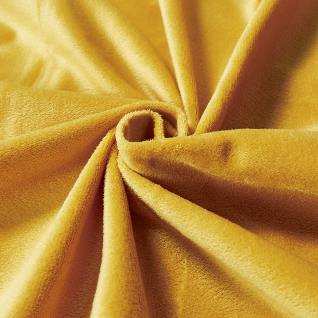 Corduroy Velvet Standard Pillowcase - Twin-Pack - Mustard Yellow