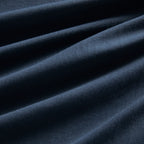100% Vintage Washed Microfibre Fitted Sheet with Matching Pillowcases - Navy Blue